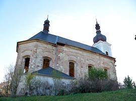 Práce na kostele Neposkvrněného početí Panny Marie v Siřemi