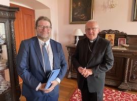 Nový náměstek ústeckého hejtmana navštívil litoměřického biskupa