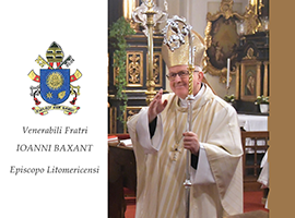 Papež František poslal gratulační dopis Mons. Janu Baxantovi