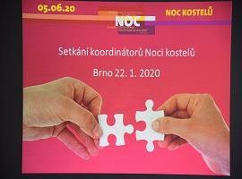 Přípravné setkání koordinátorů Noci kostelů 2020